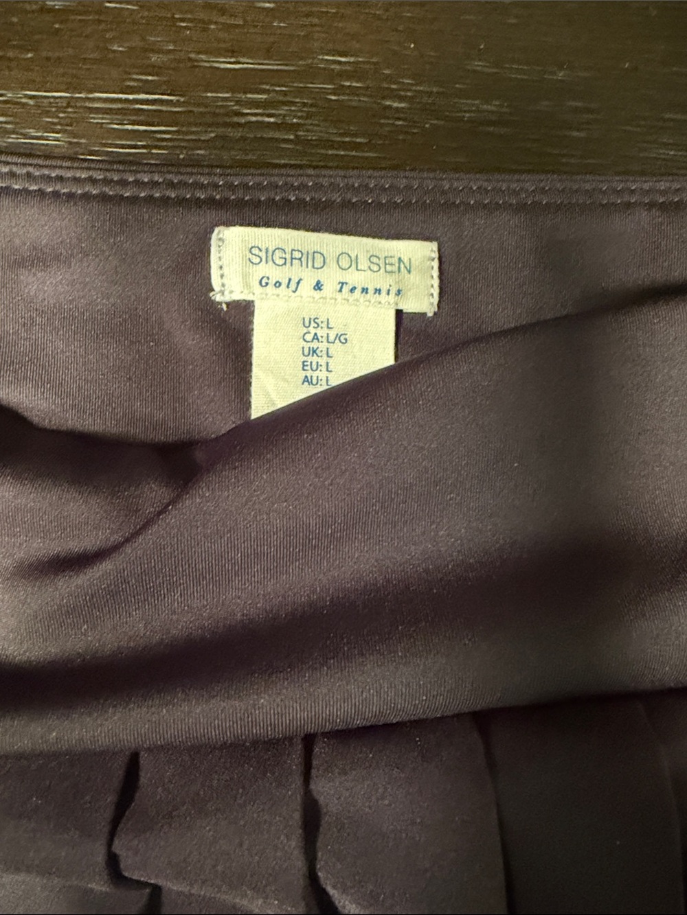 NWT Sigurd Olsen Golf & Tennis Pleated Mini Skirt w/ built in short L - Picture 2 of 3